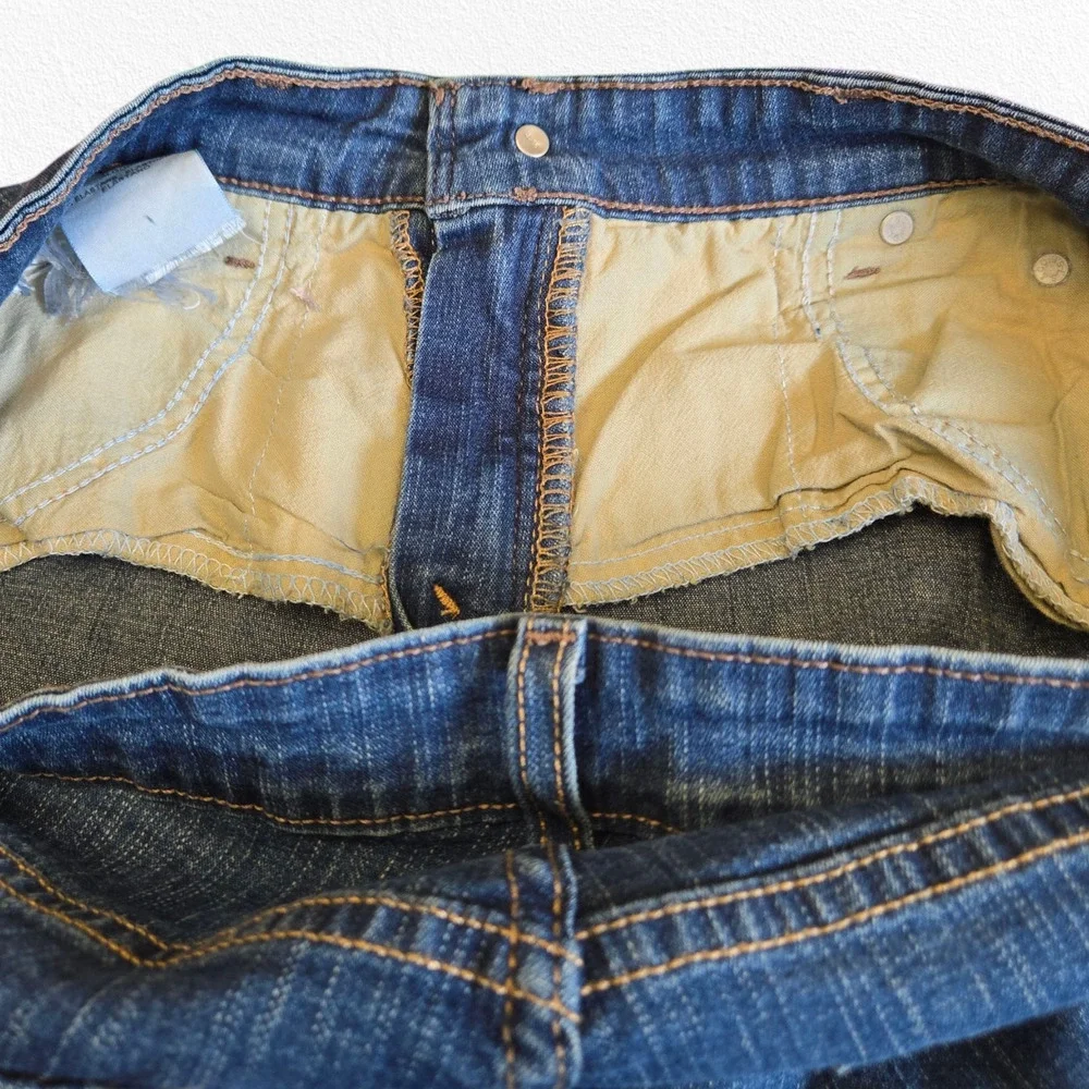 Levi's 512 Perfectly Shaping Medium Wash Mid Rise Wide Leg Bootcut Jeans Size 12